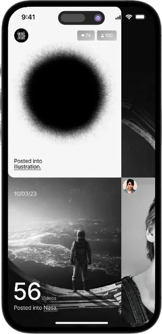 Editorial archive — a feed of posted illustrations